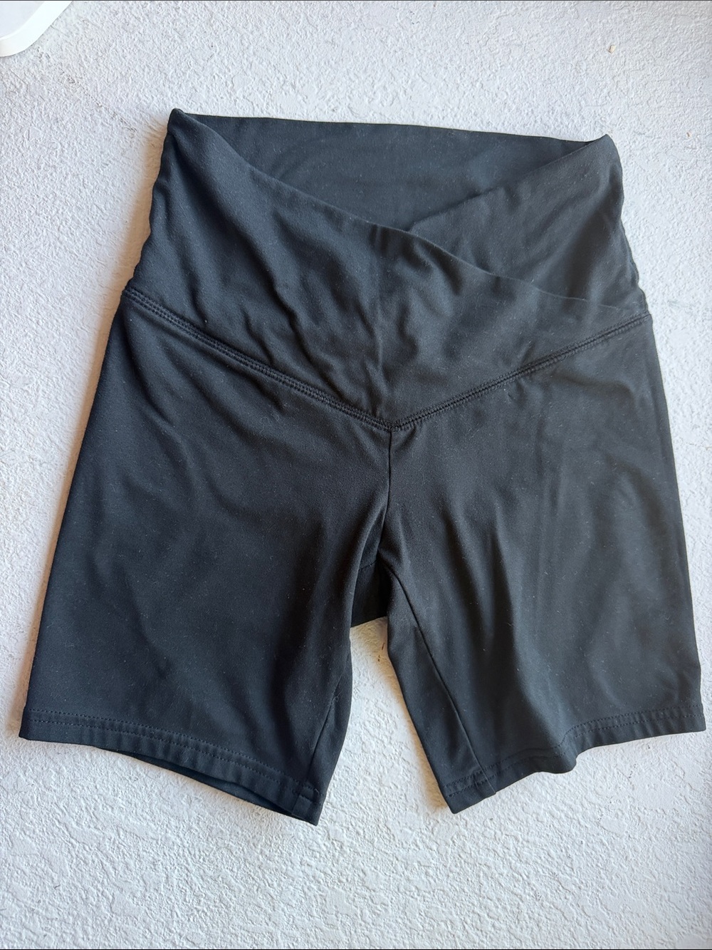 wild fable Black Crossover Waist Bike Shorts